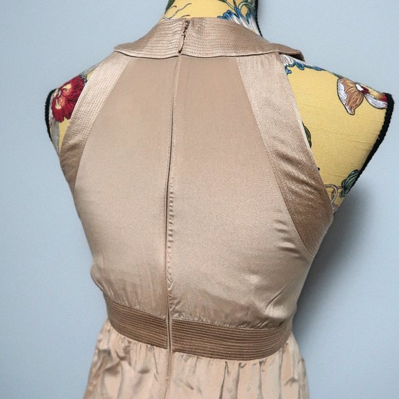 Bebe Satin Halter Neck Wrap Dress Size XXS - Picture 4 of 4